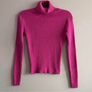 Vintage Newport News Pink Turtleneck Sweater